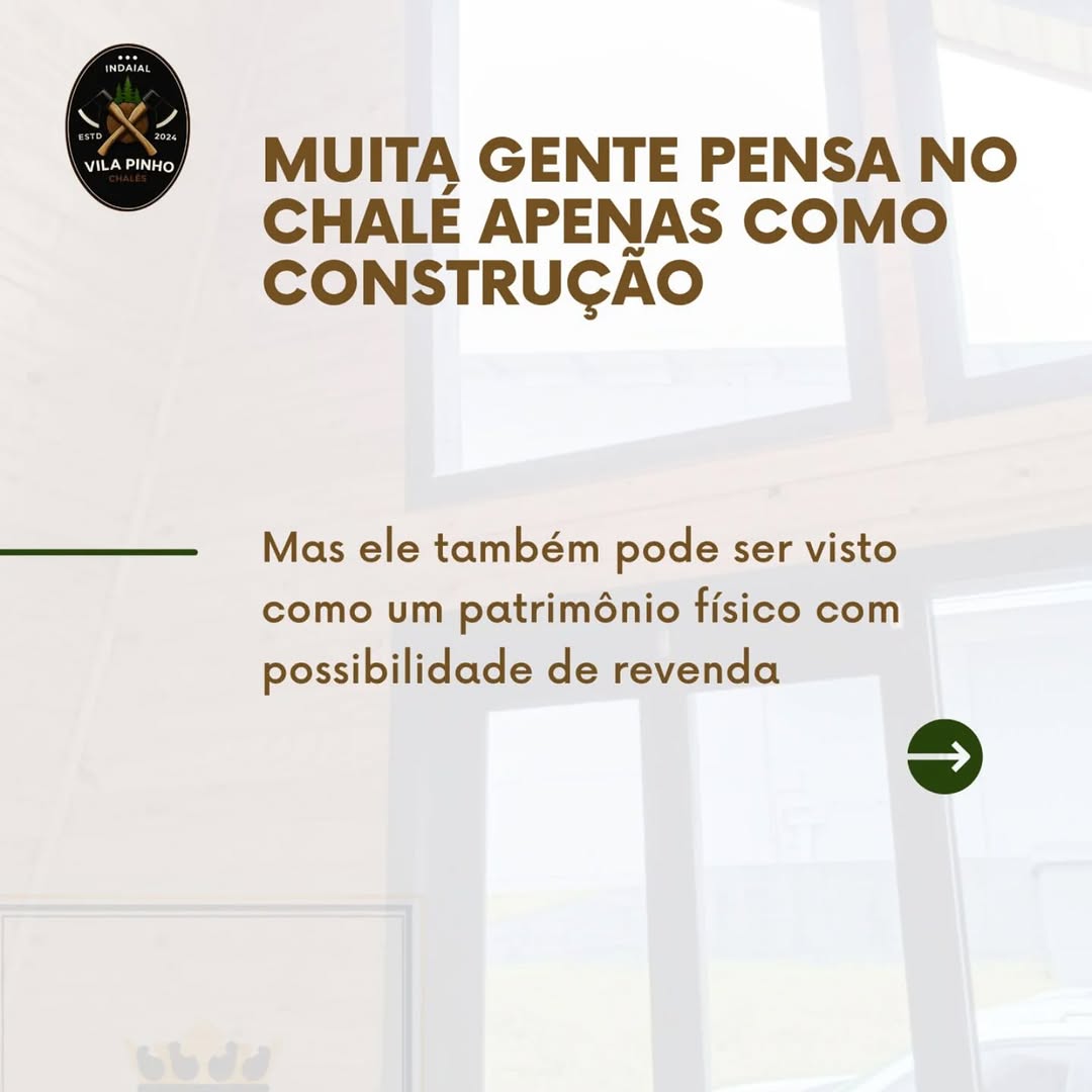 E se um dia você quiser vender o chalé? Mais do que estética. 🏡 — foto 2 de 7