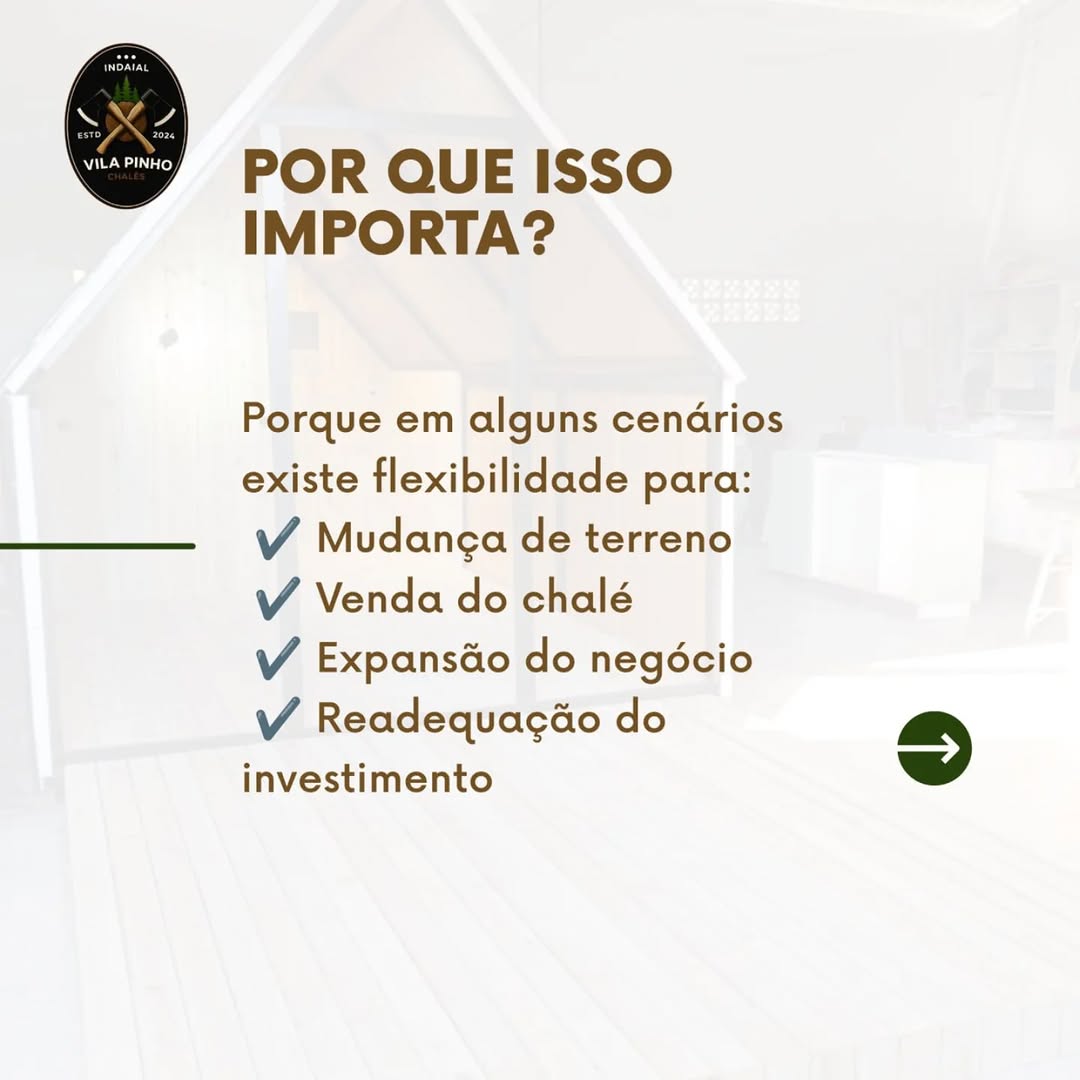 E se um dia você quiser vender o chalé? Mais do que estética. 🏡 — foto 5 de 7