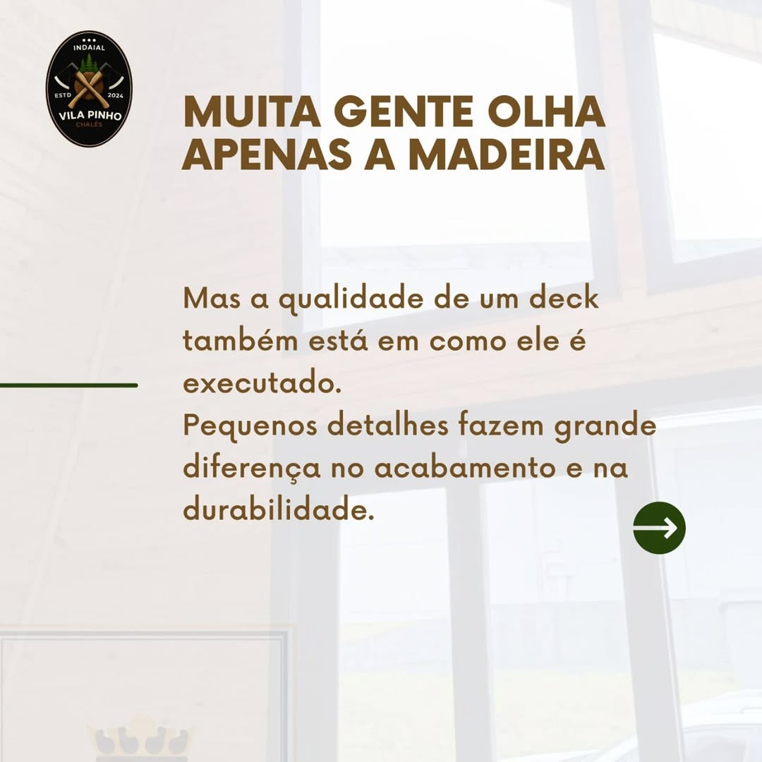 Quando falamos de deck de madeira, muita gente olha apenas o… — foto 2 de 7