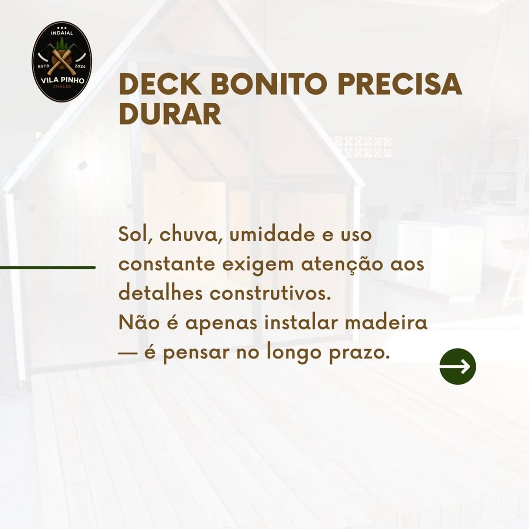 Quando falamos de deck de madeira, muita gente olha apenas o… — foto 5 de 7