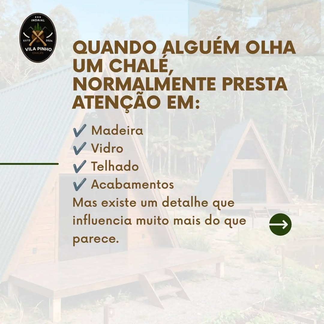 Quando pensamos em um chalé, é comum focar na madeira, nos… — foto 2 de 9